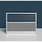Luxor Expanse Modular Wall Room Divider System - Silver Frame - 70" x 48" Wide Panel Starter Wall MW-7048-FWCGWG - alternate 3